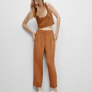 Aritzia Cauchy Wide Leg Culottes Pants Sz 00 Brown